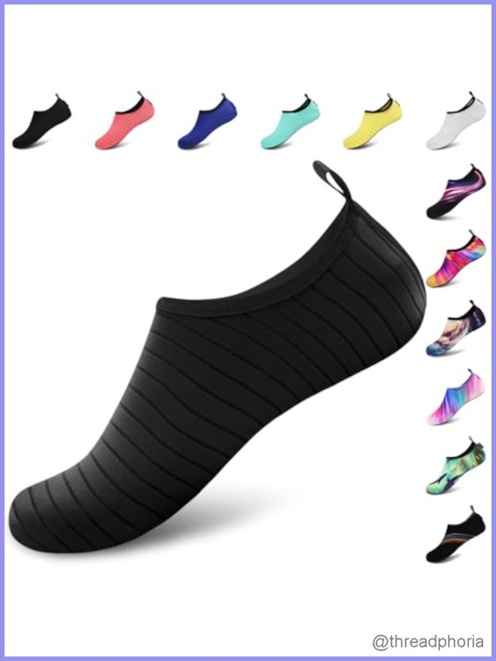 VIFUUR Water Shoes Barefoot Quick Dry Aqua Socks Slip On